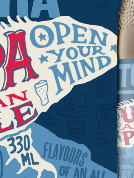 Packaging design; typography and illustration closeup by Wonderlab