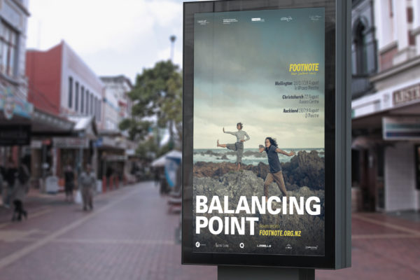 Street billboard showing arts advertising campaign by Wonderlab