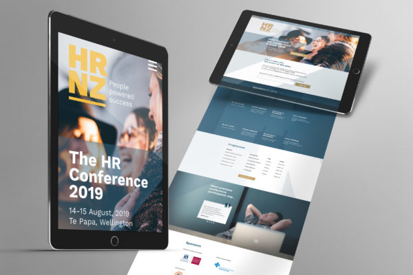 The hr conference website design.