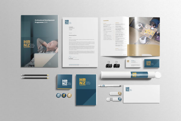 Branded stationery examples and publications design by brand consultants Wonderlab.
