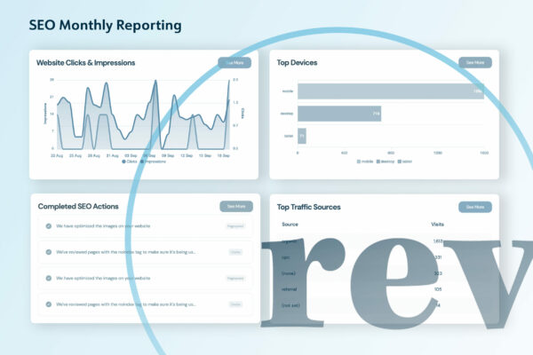 A dashboard with the words'sodo monthly reporting'.
