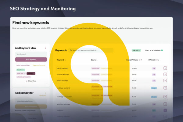 Seo strategy and monitoring.